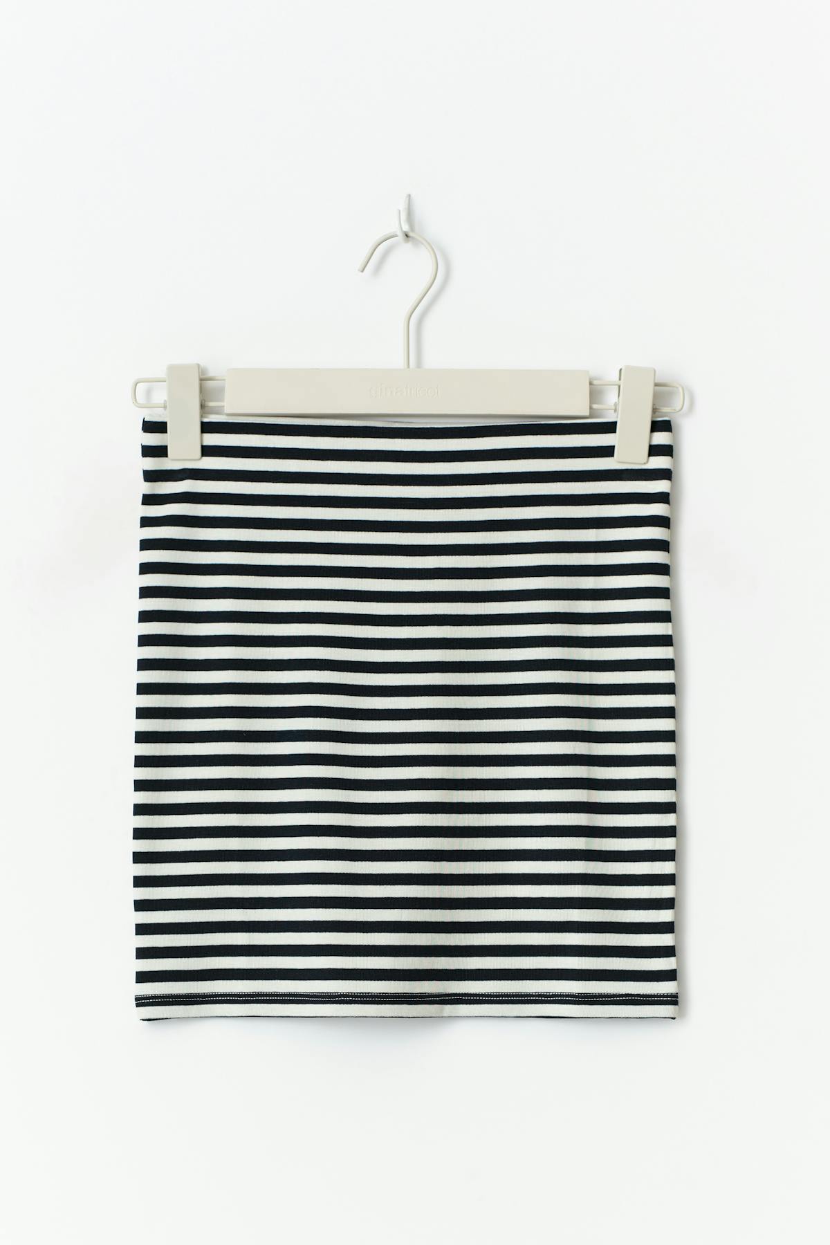 Mini skirt - Black/white str