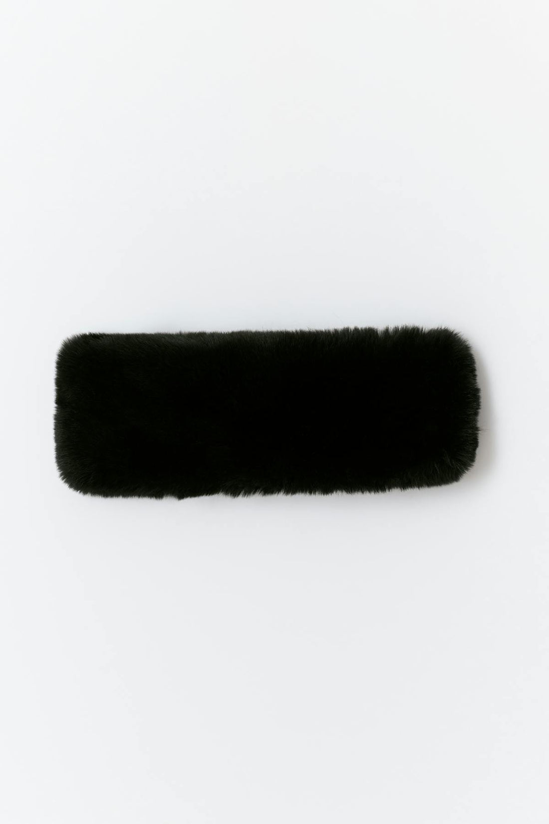 Faux fur headband - Noir