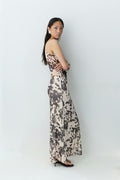 Mesh maxi skirt - Cow aop