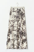 Mesh maxi skirt - Cow aop