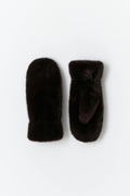 Faux fur mittens