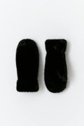 Faux fur mittens - Beige clair