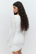 Tie front dress - Haute red