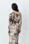 Asymmetric mesh top - Cow aop