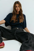 Fitted top - Noir