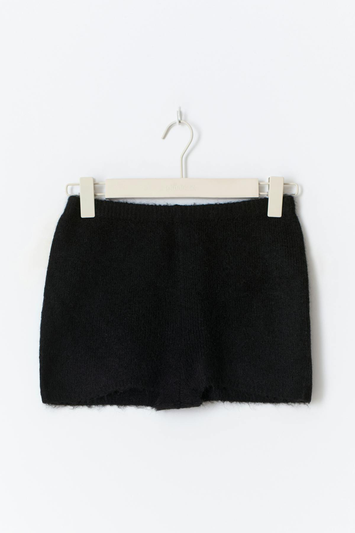 Knitted mini shorts - Noir