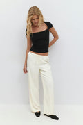Drawstring satin trousers - Jungle