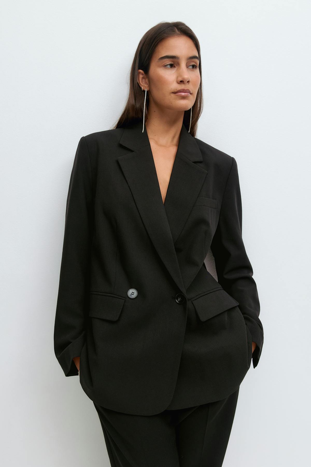 Double breasted blazer - Gris anthracite