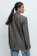 Double breasted blazer - Gris anthracite