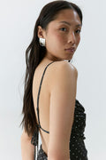 Mesh maxi dress - Dot aop