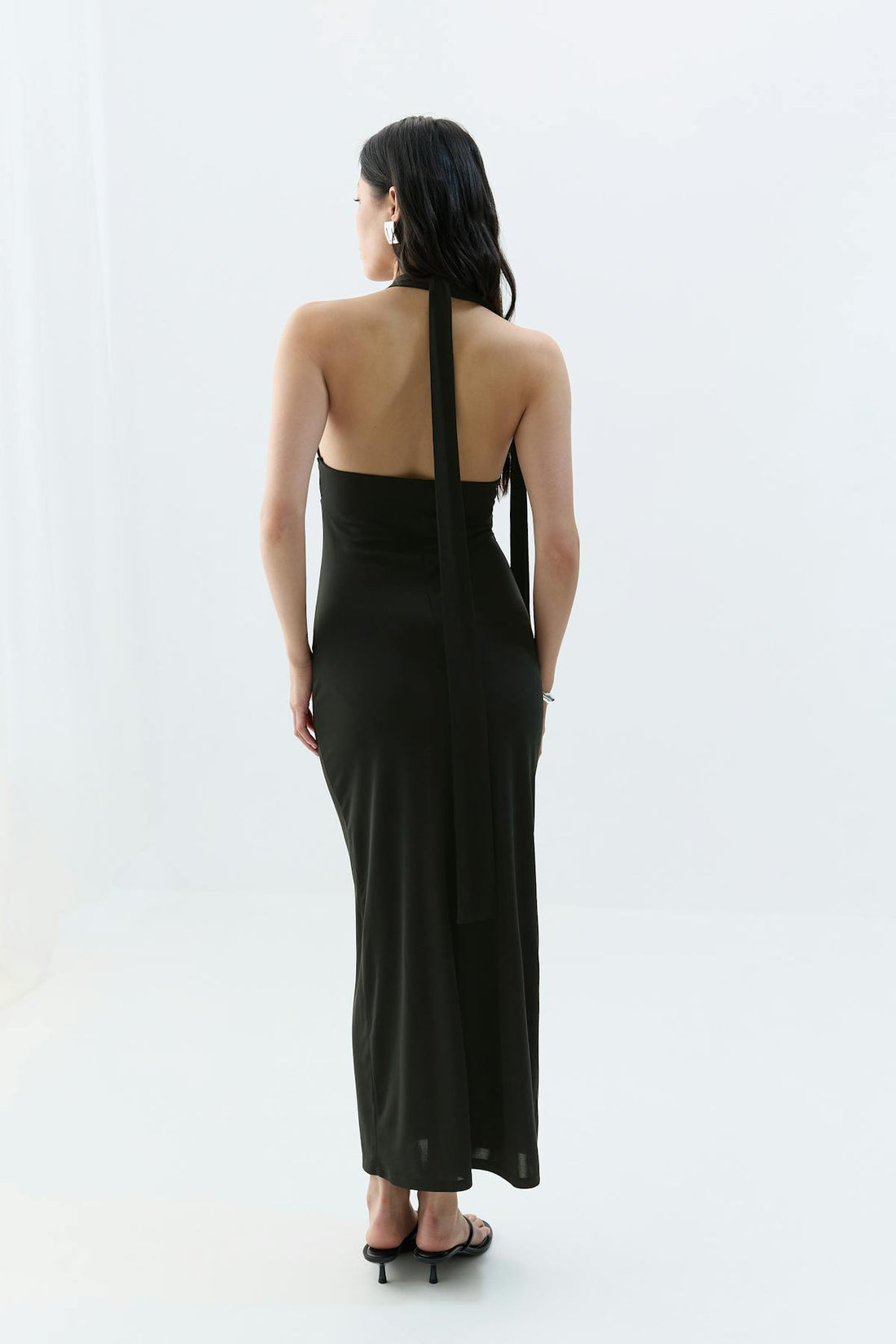 Scarf maxi dress - Noir