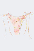 Tie bikini brazilian - Pink poppy