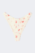 High leg bikini bottom - Poppy aop