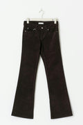 Y2k low cord bootcut jeans - Marron