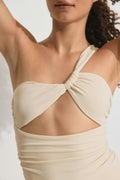 Cutout swimsuit - Crème