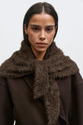 Hairy triangle scarf