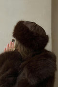 Sherling hat - Marron foncé