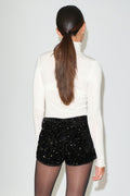 Sequin hot pants - Noir