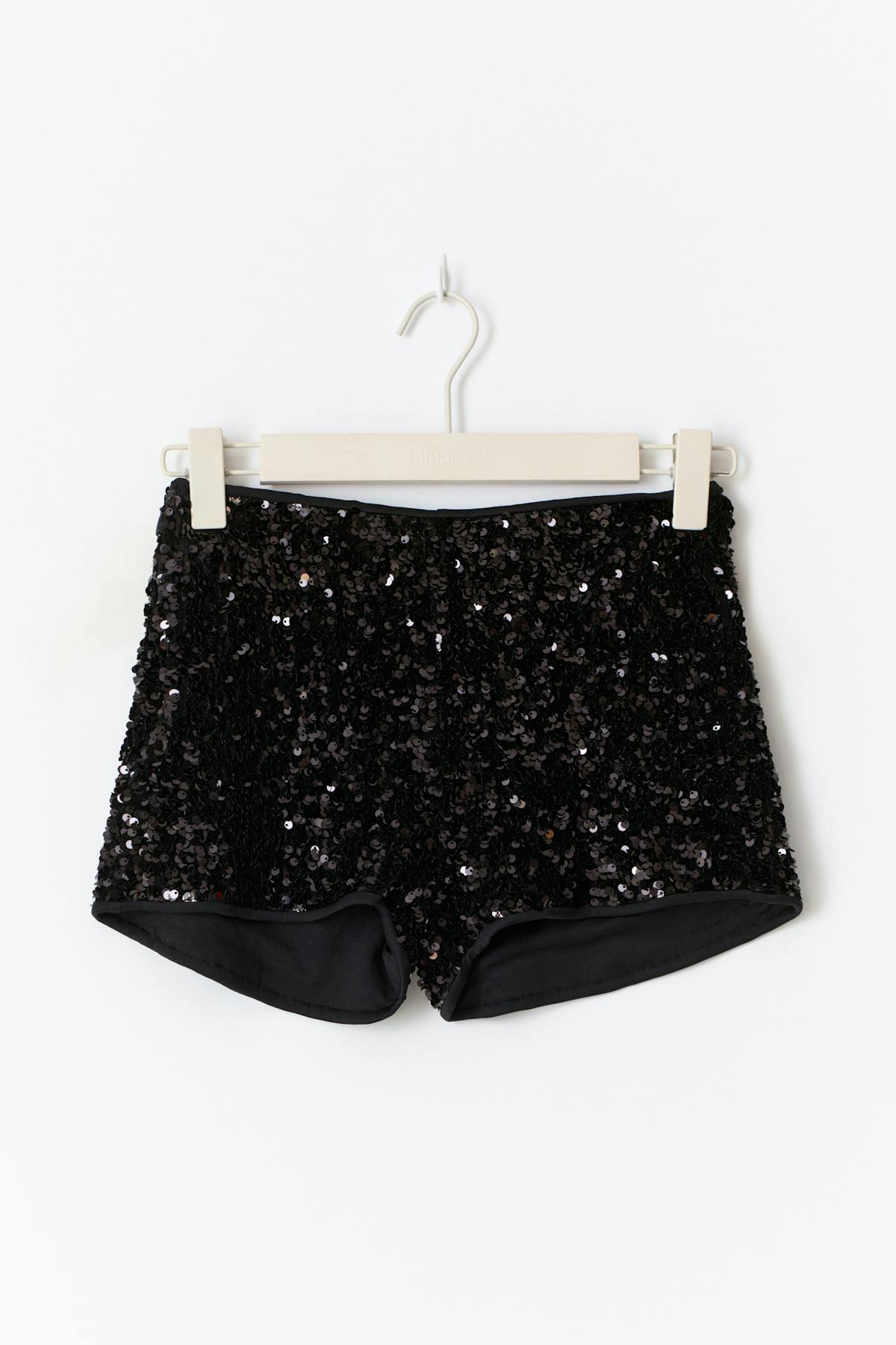 Sequin hot pants - Noir
