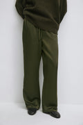 Drawstring satin trousers - Noir