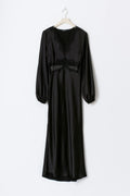 Longsleeve midaxi dress - Noir