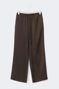 Tall drawstring satin trousers - Noir