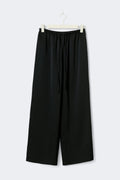 Tall drawstring satin trousers - Noir