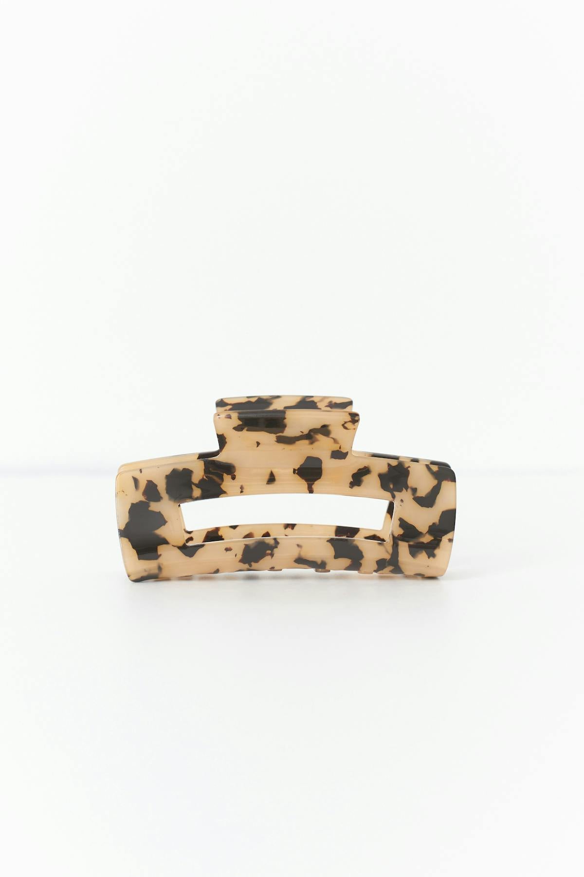 Square hair clip - Bordeaux