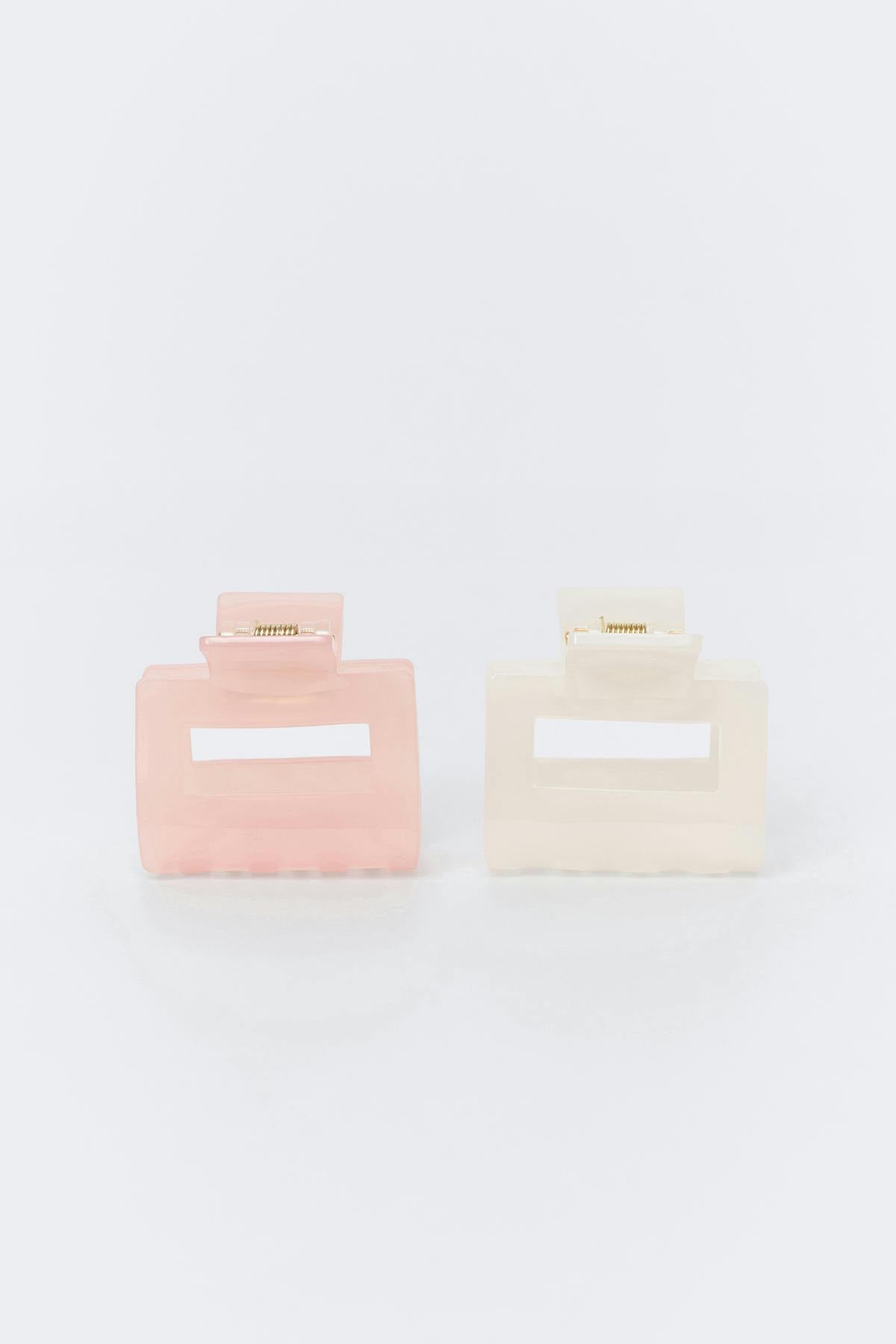 2-pack mini square hair clip