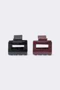 2-pack mini square hair clip