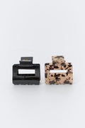 2-pack mini square hair clip