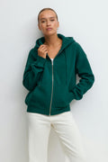 Zip hoodie - Lt grey melange