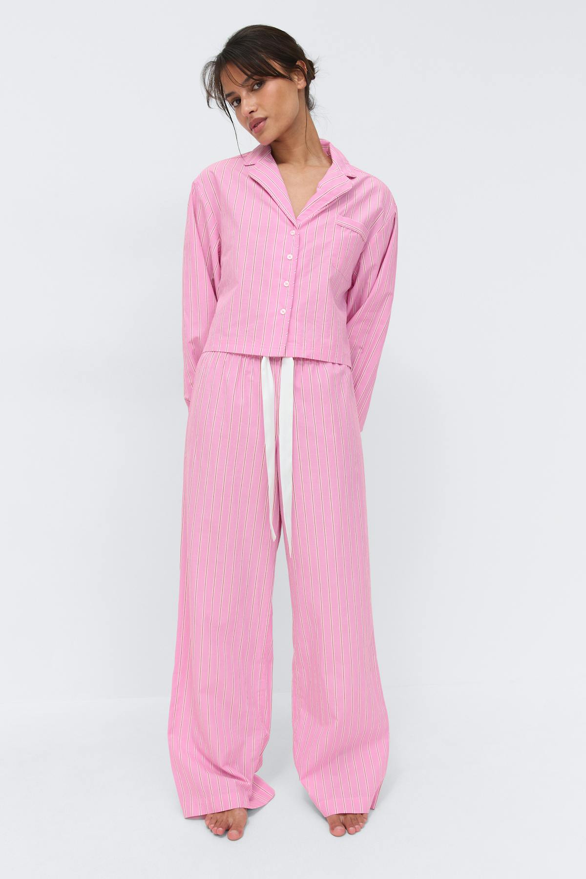 Poplin pyjamas trousers - Multi pink