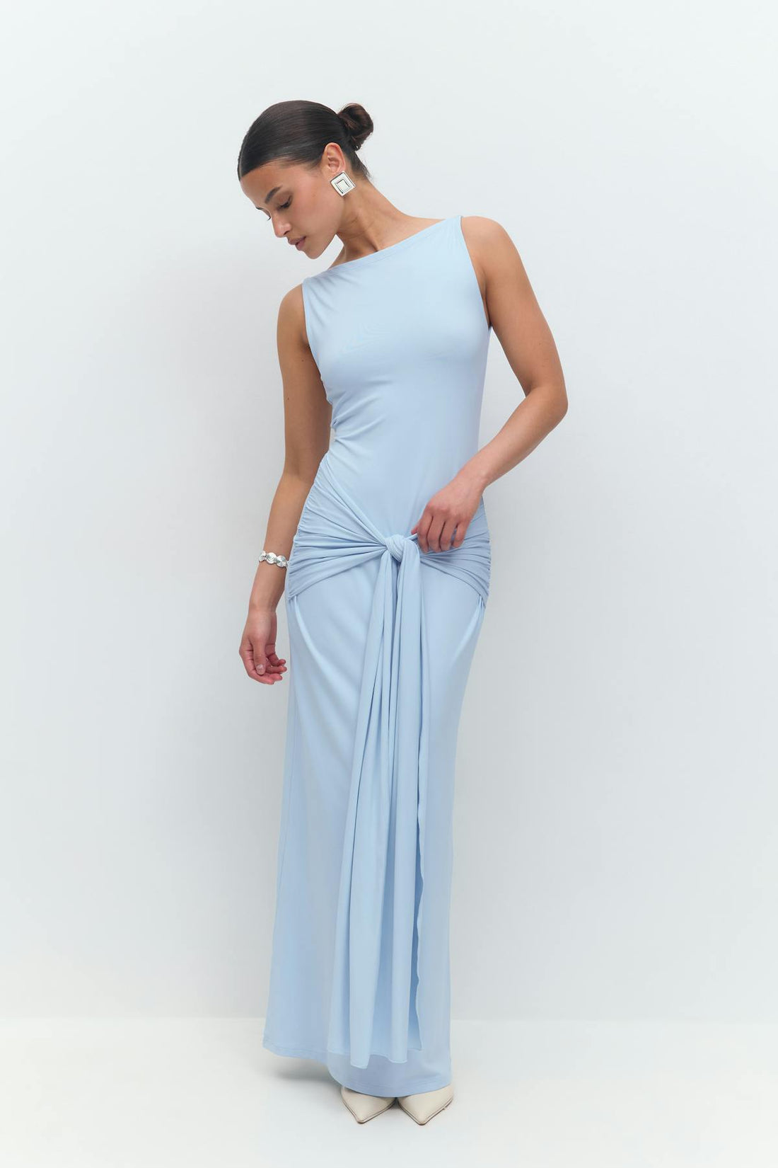 Tie dress - Bleu clair