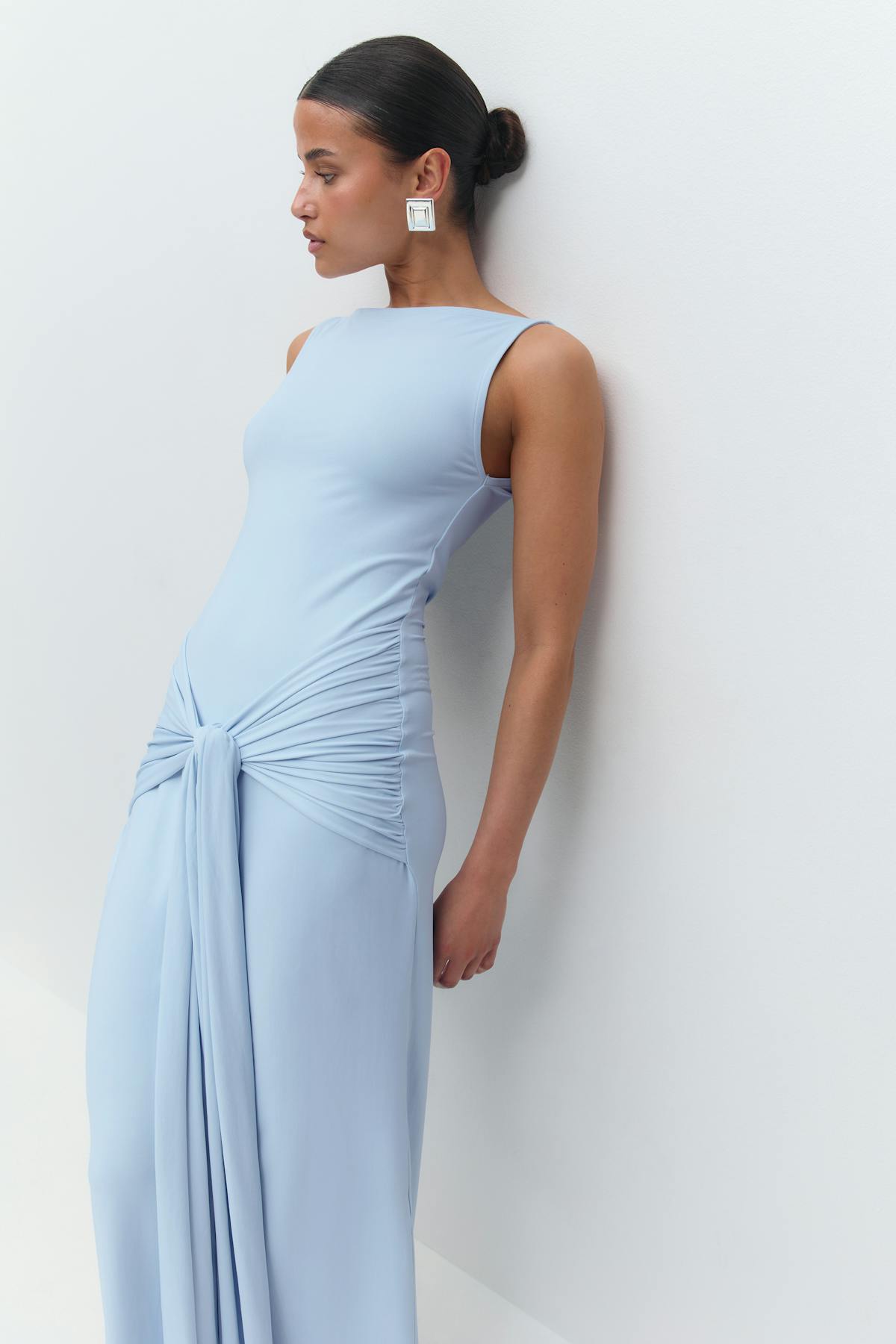 Tie dress - Bleu clair