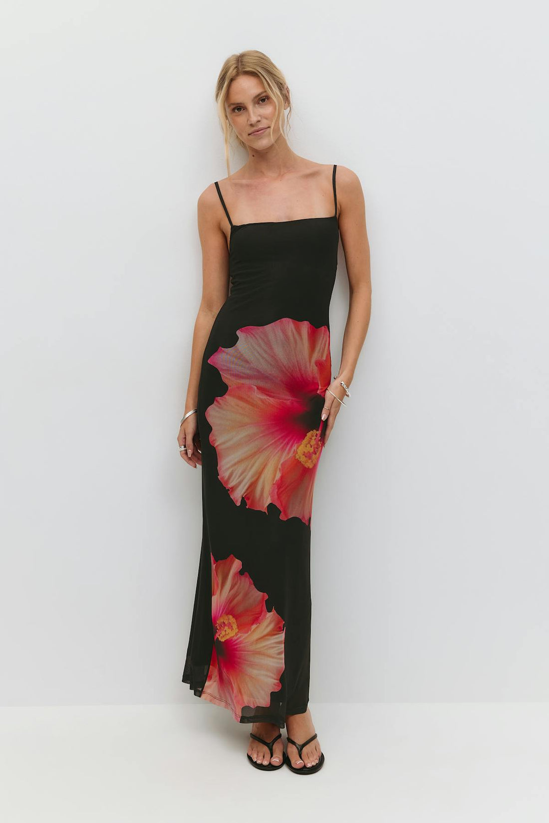 Strap dress - Flower aop