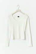 V-neck top - Peacoat