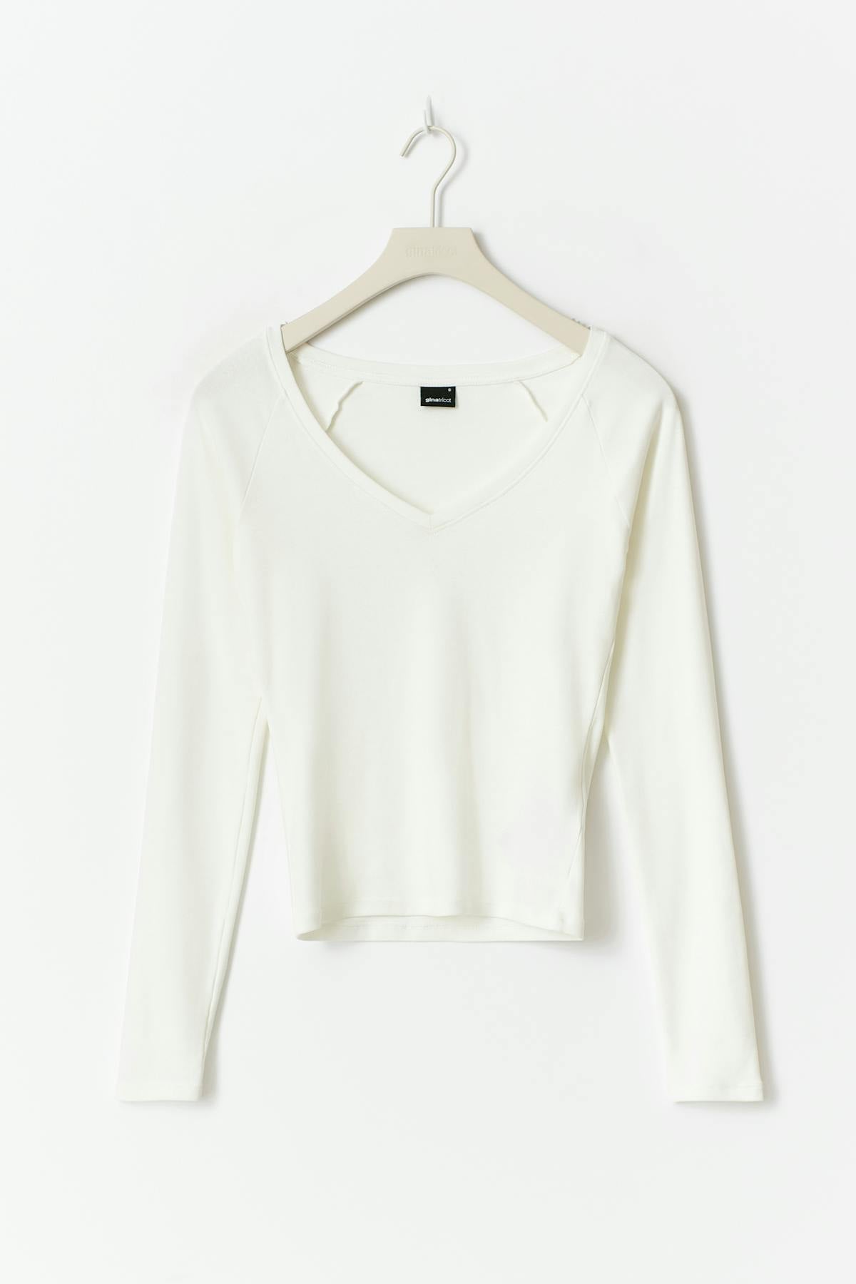 V-neck top - Peacoat
