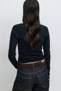 V-neck top - Noir