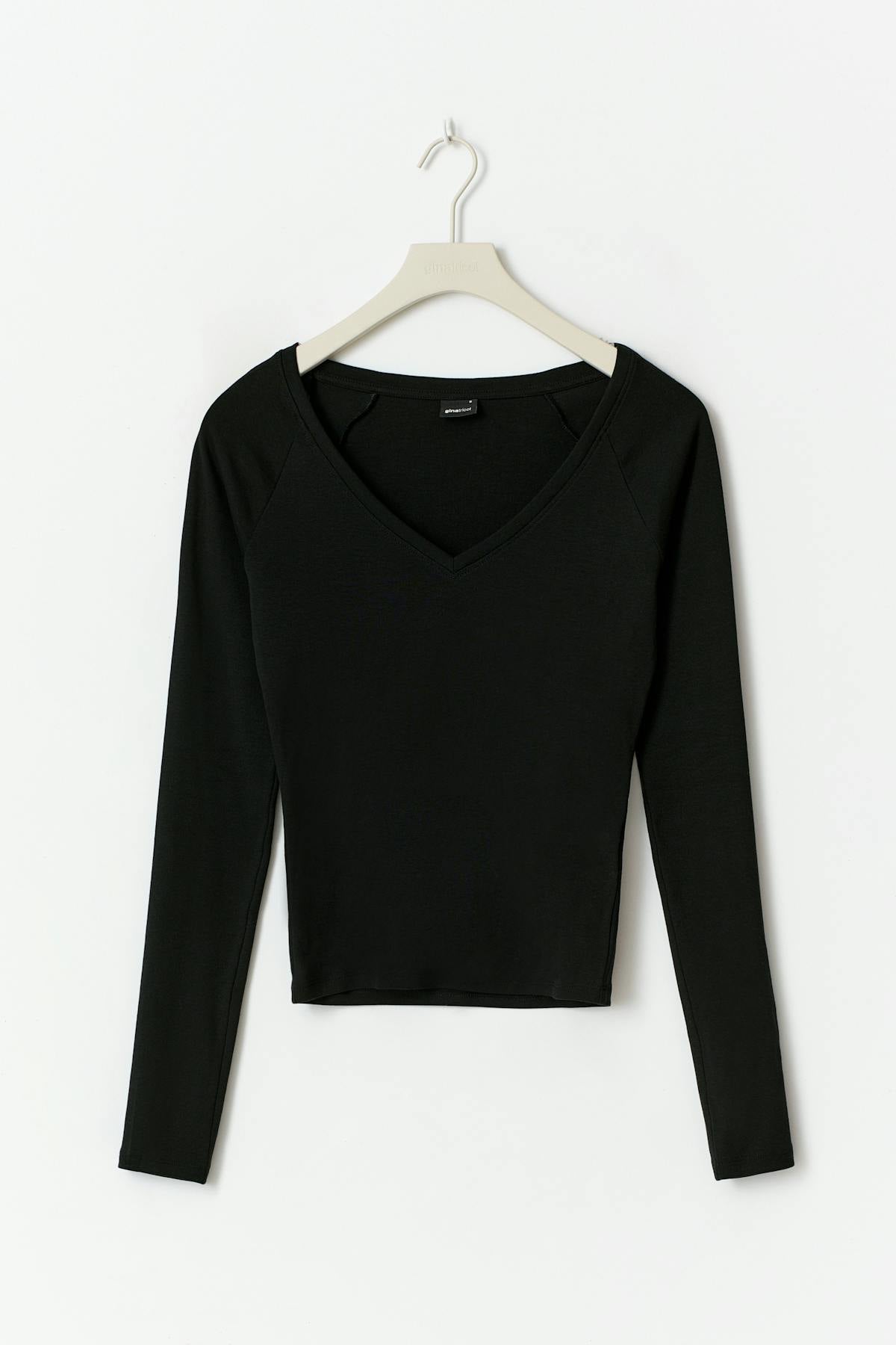 V-neck top - Blanc cassé