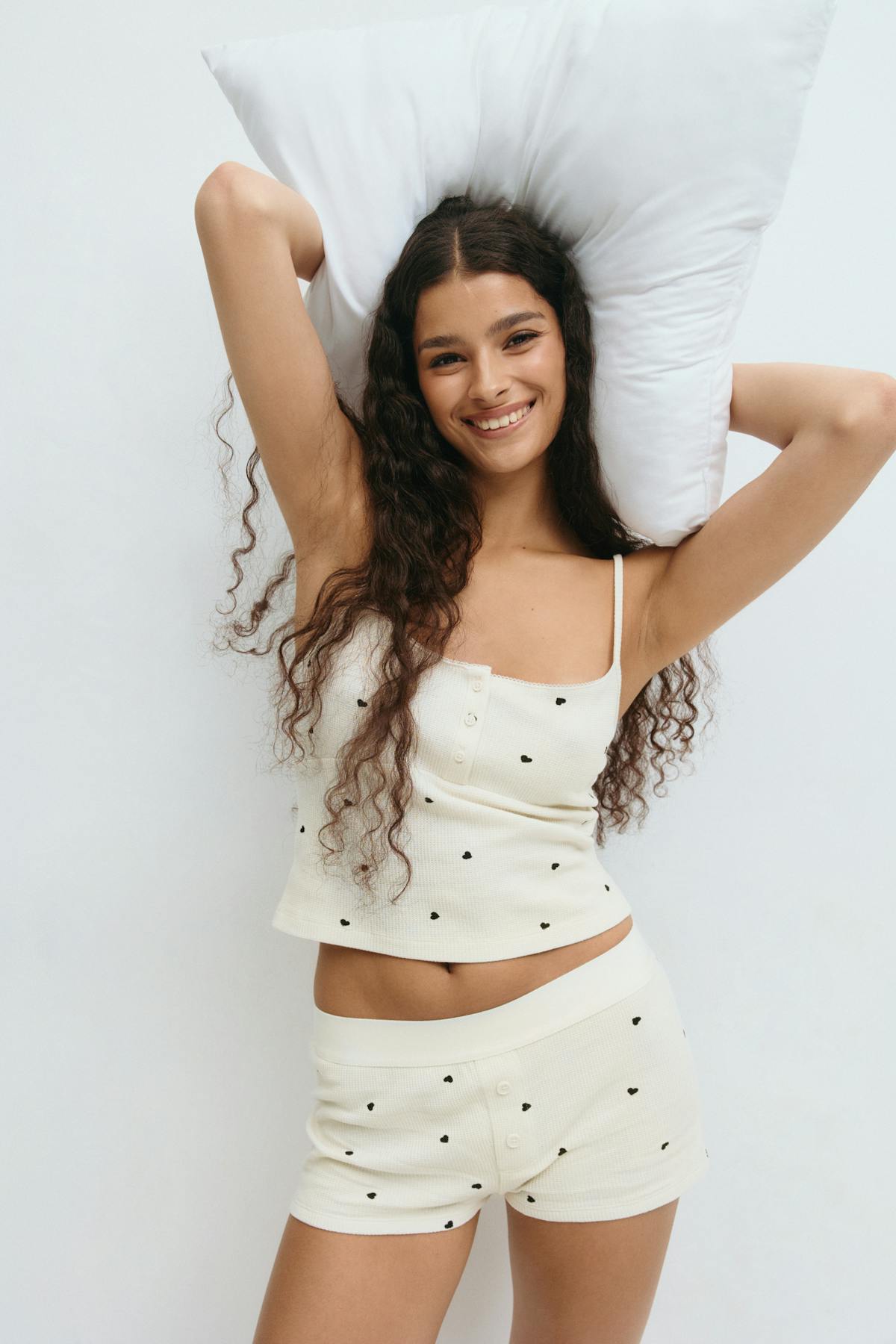Loungewear singlet - Heart aop