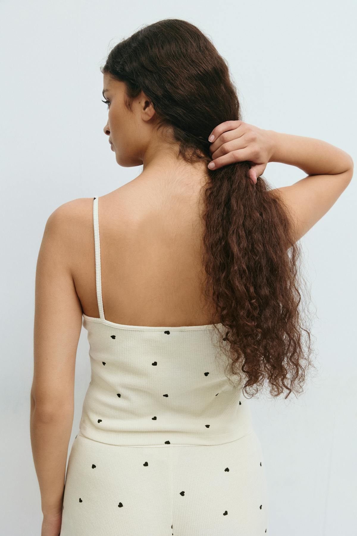 Loungewear singlet - Heart aop