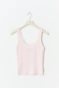 Lace detail tank - Shrinking violet