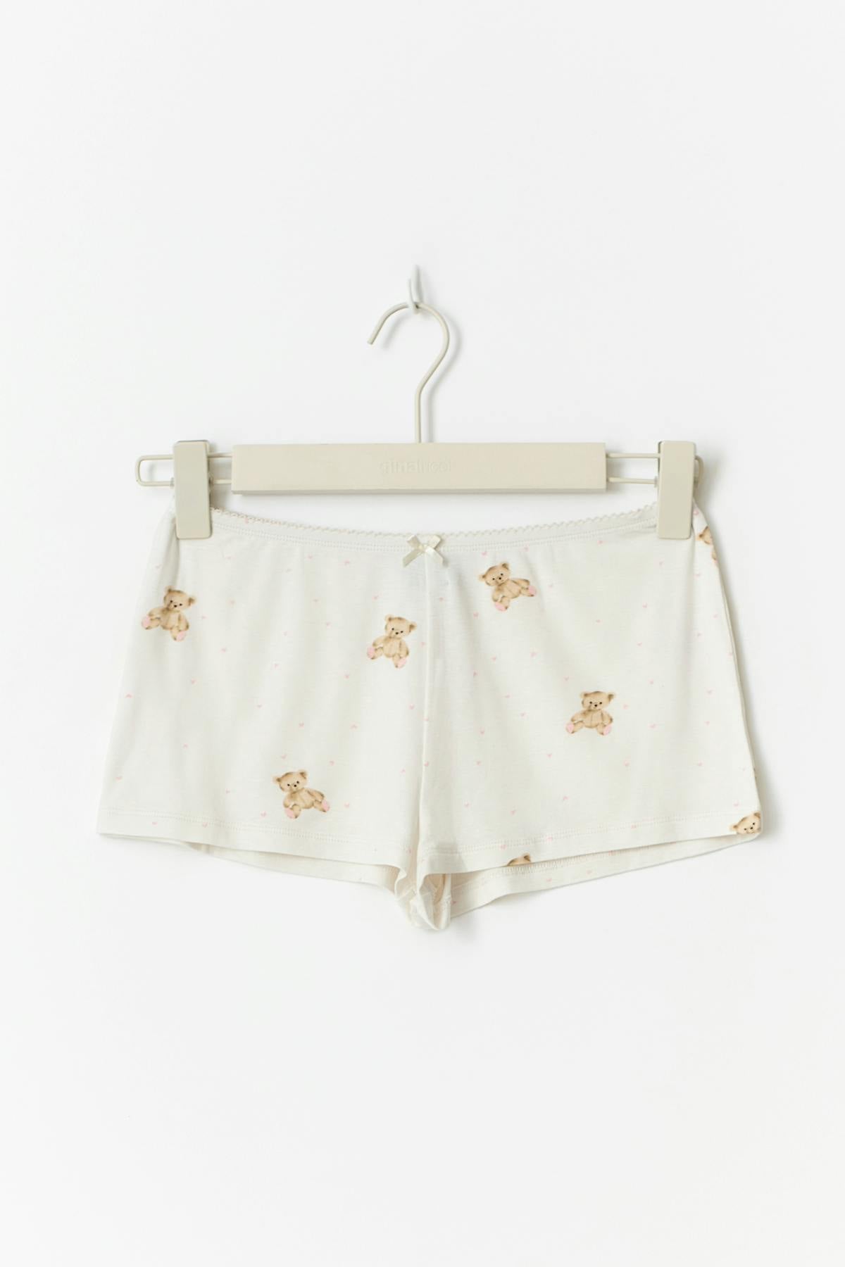 Soft pyjamas hotpants - Teddy bear aop