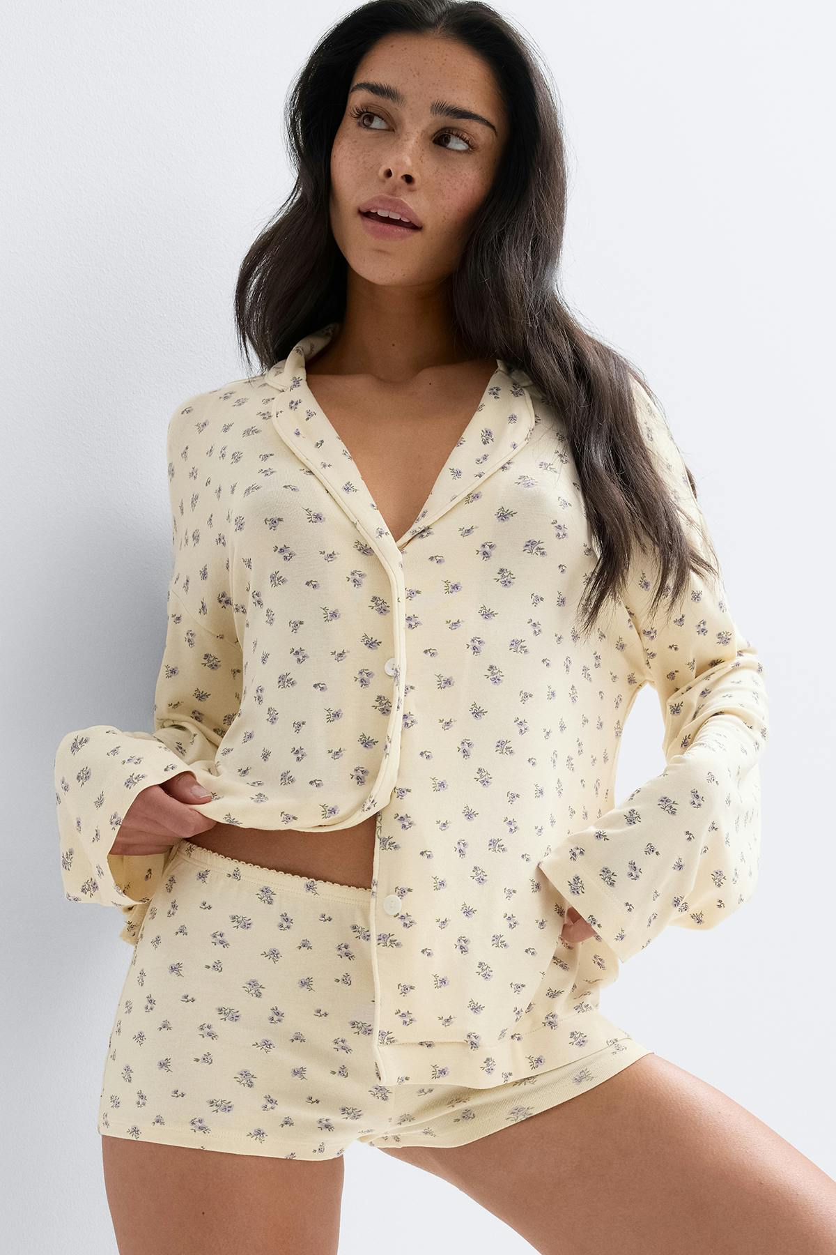Soft pyjamas hotpants - Dot aop
