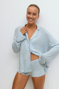 Soft pyjamas hotpants - Bleu clair