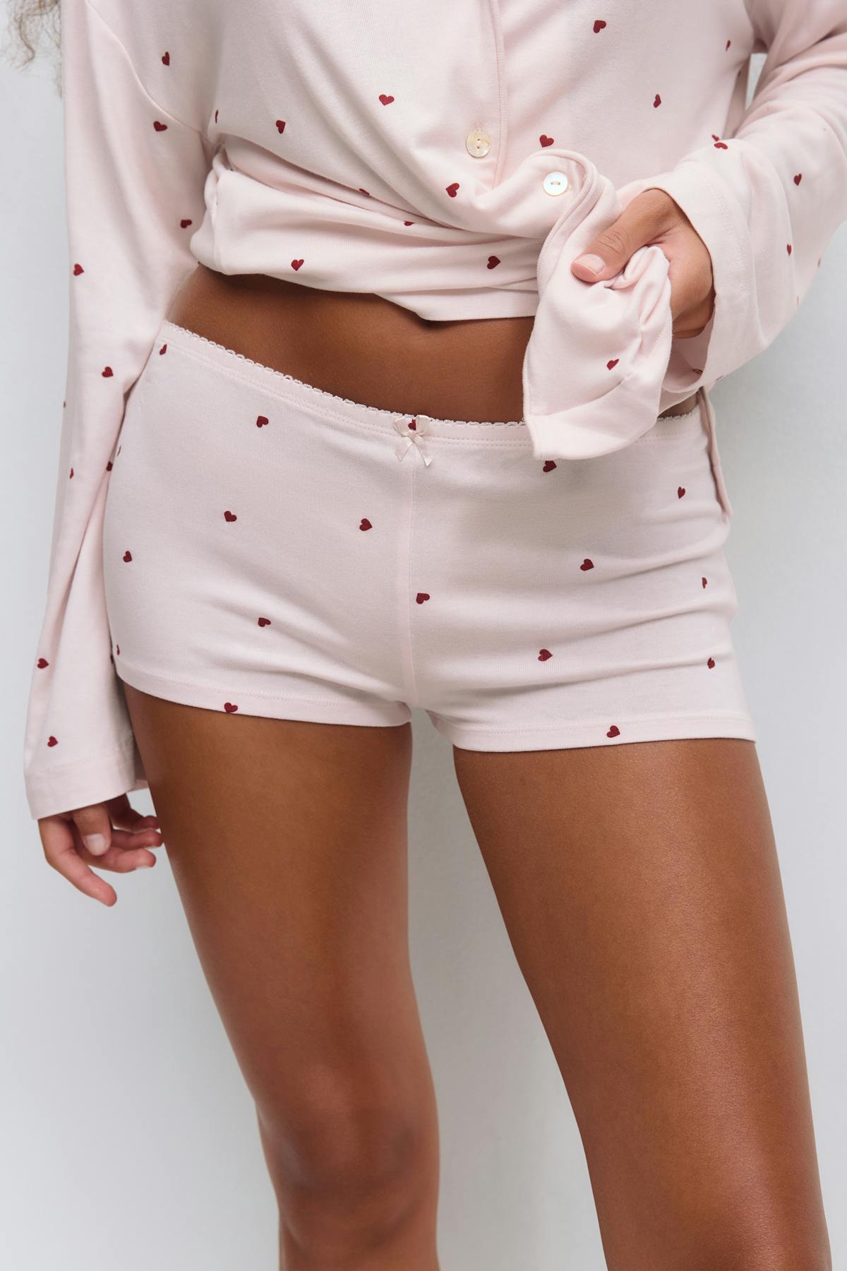 Soft pyjamas hotpants - Bleu clair