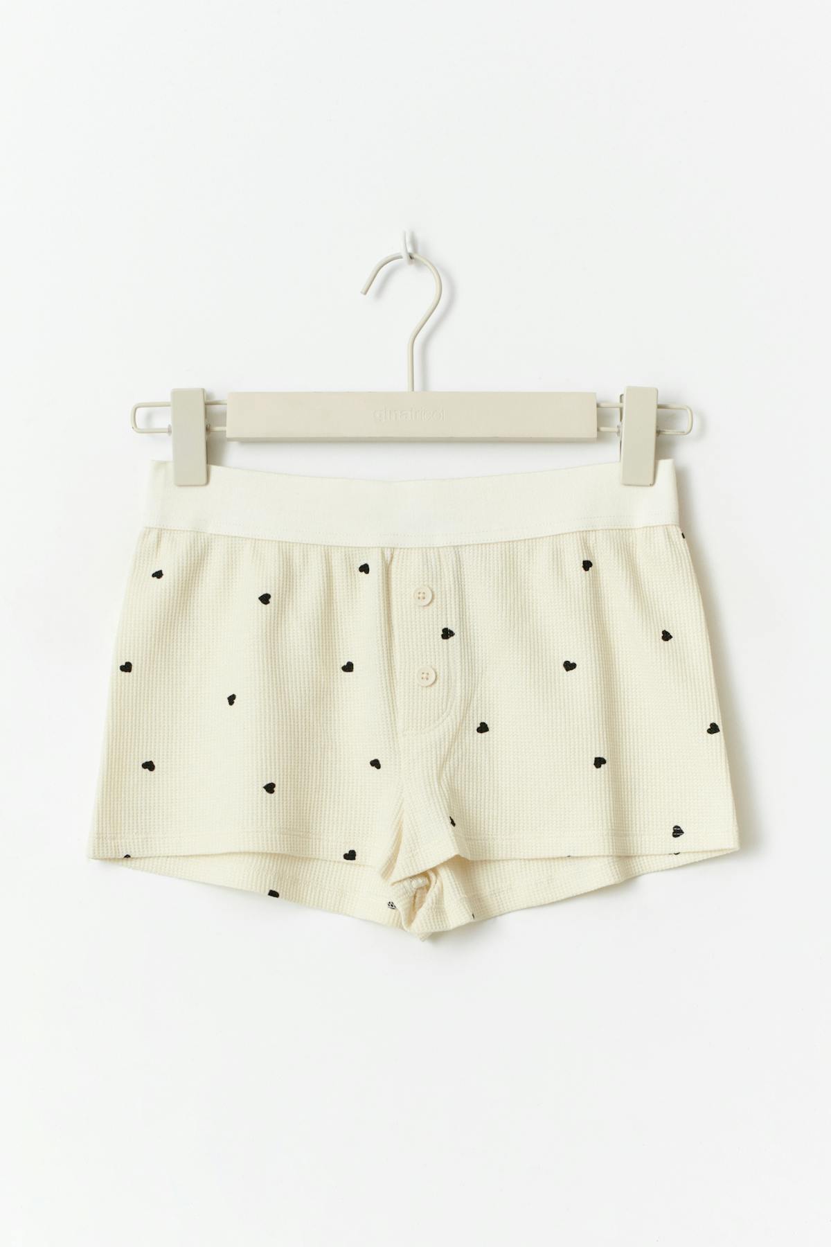 Loungewear hotpants - Heart aop