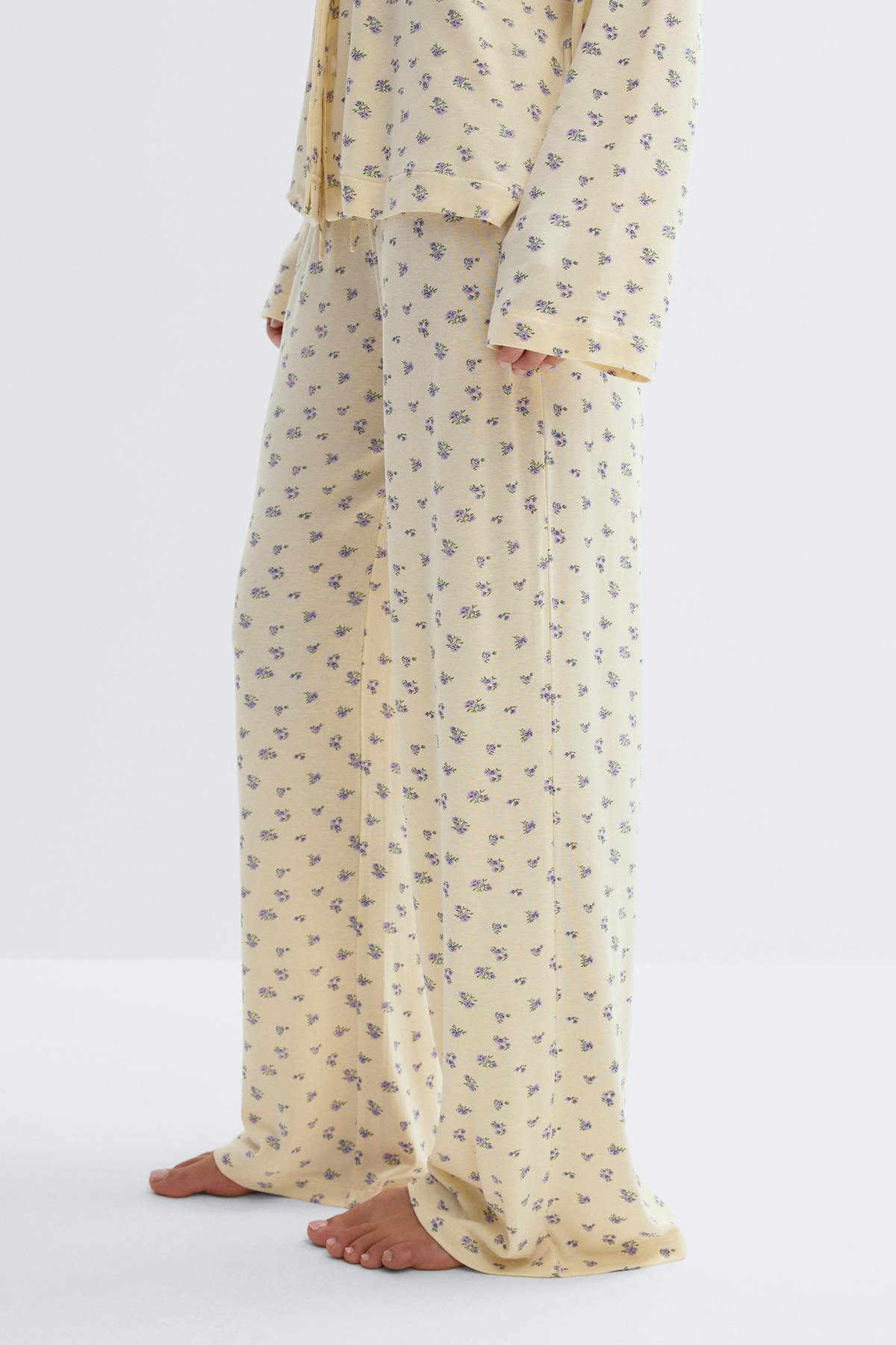 Soft pyjamas trousers - Dot aop