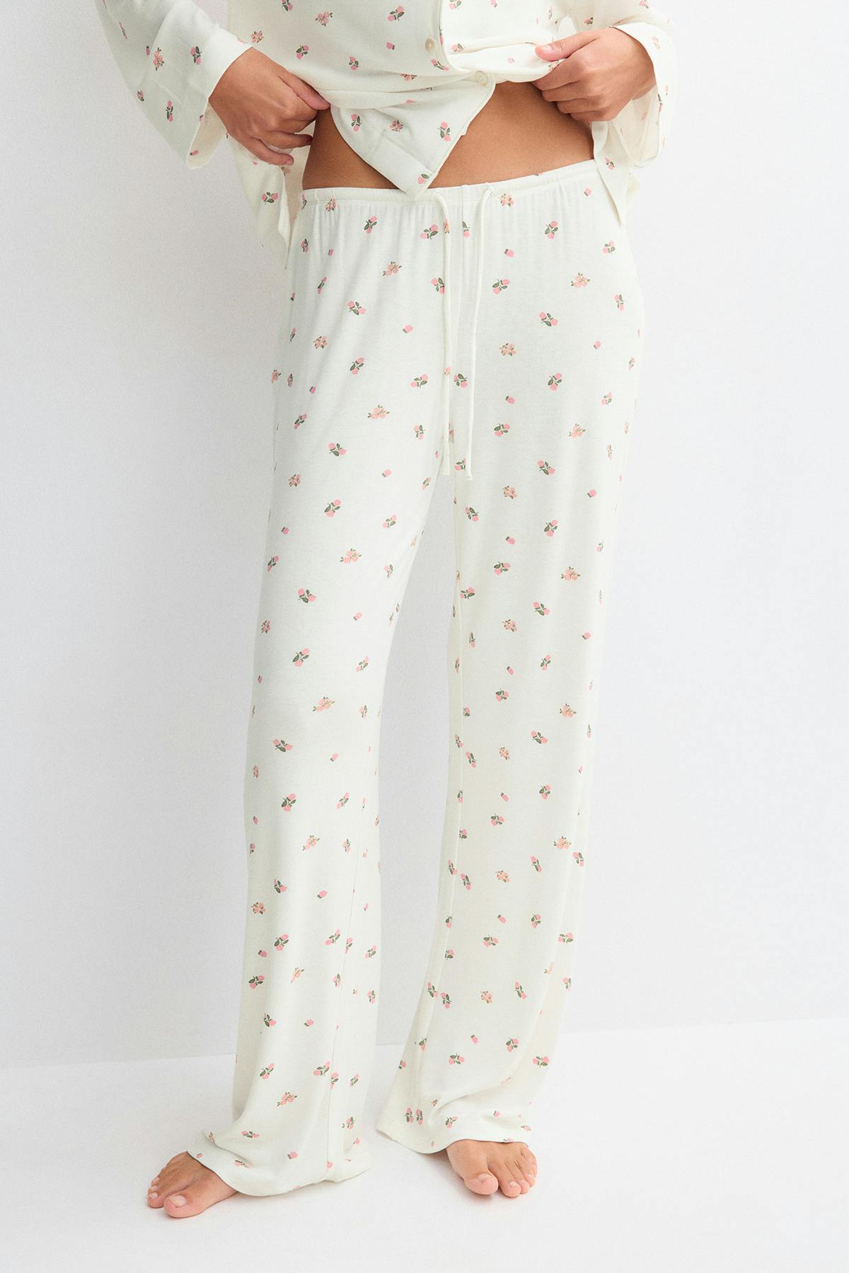 Soft pyjamas trousers - Dot aop